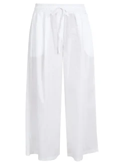 Maya Pantaloni donna a gamba larga in cotone
