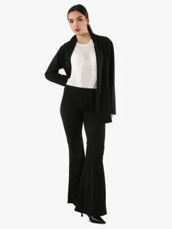Maya Pantaloni eleganti da donna con finale a zampa - nero