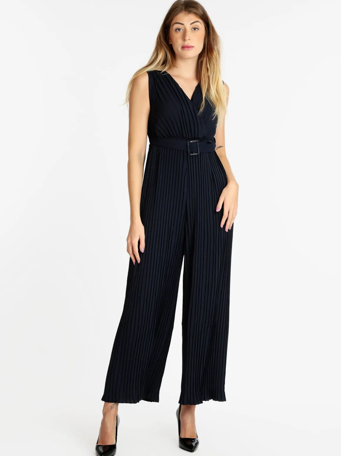 Melalondon Jumpsuite donna plissettata