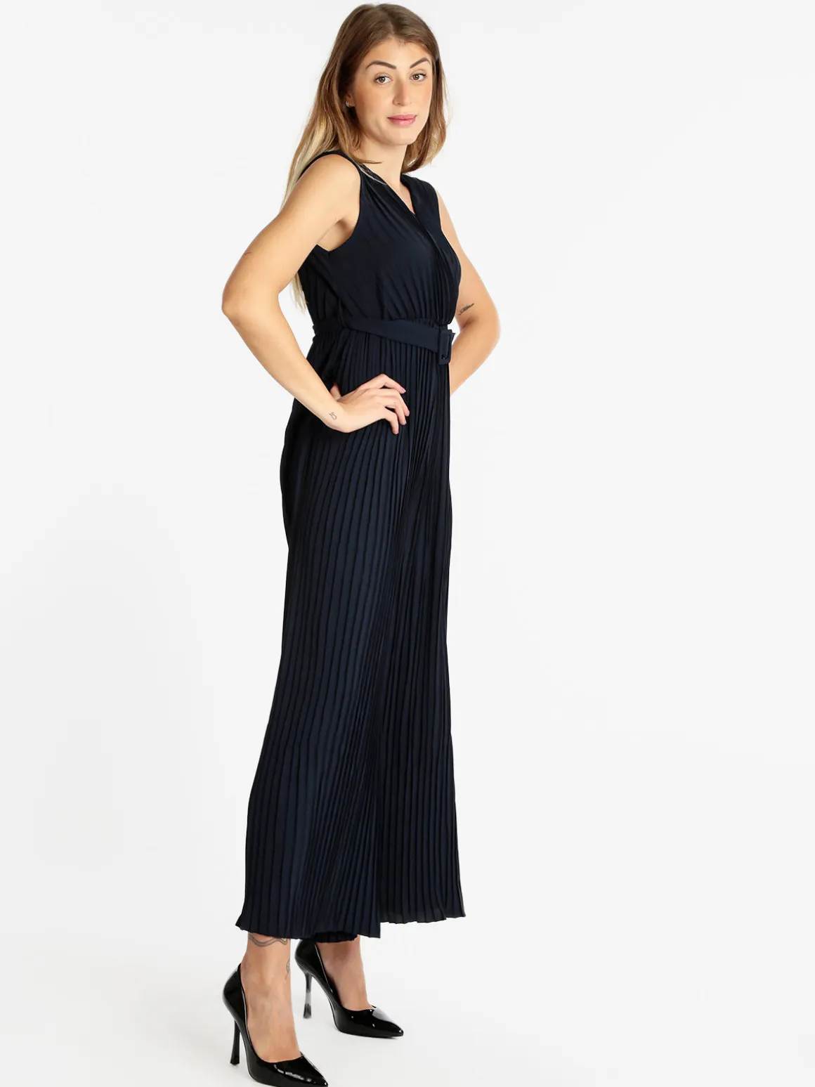 Melalondon Jumpsuite donna plissettata