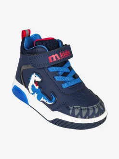 Melania Sneakers alte da bambino con luci e cinturino a strappo