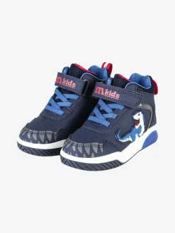 Melania Sneakers alte da bambino con luci e cinturino a strappo