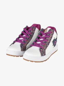 Melania Sneakers alte da ragazza con paillettes colorate