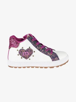 Melania Sneakers alte da ragazza con paillettes colorate