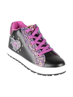 Melania Sneakers alte da ragazza con paillettes colorate