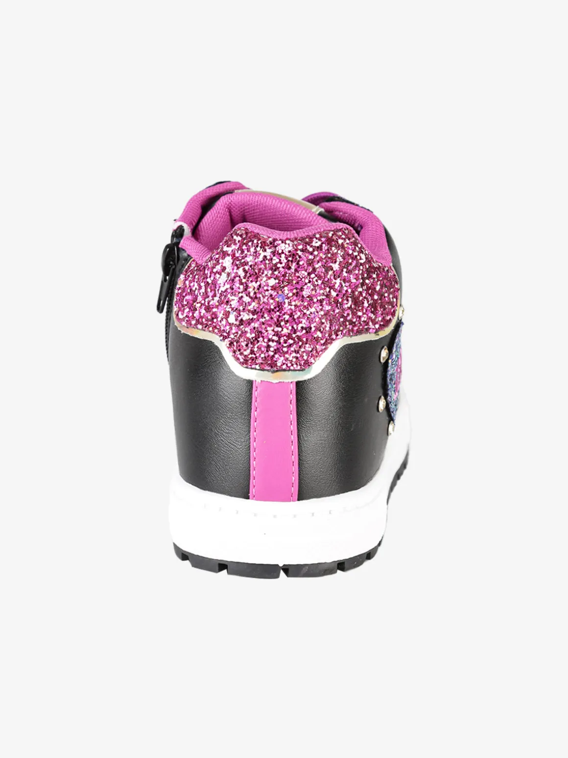 Melania Sneakers alte da ragazza con paillettes colorate