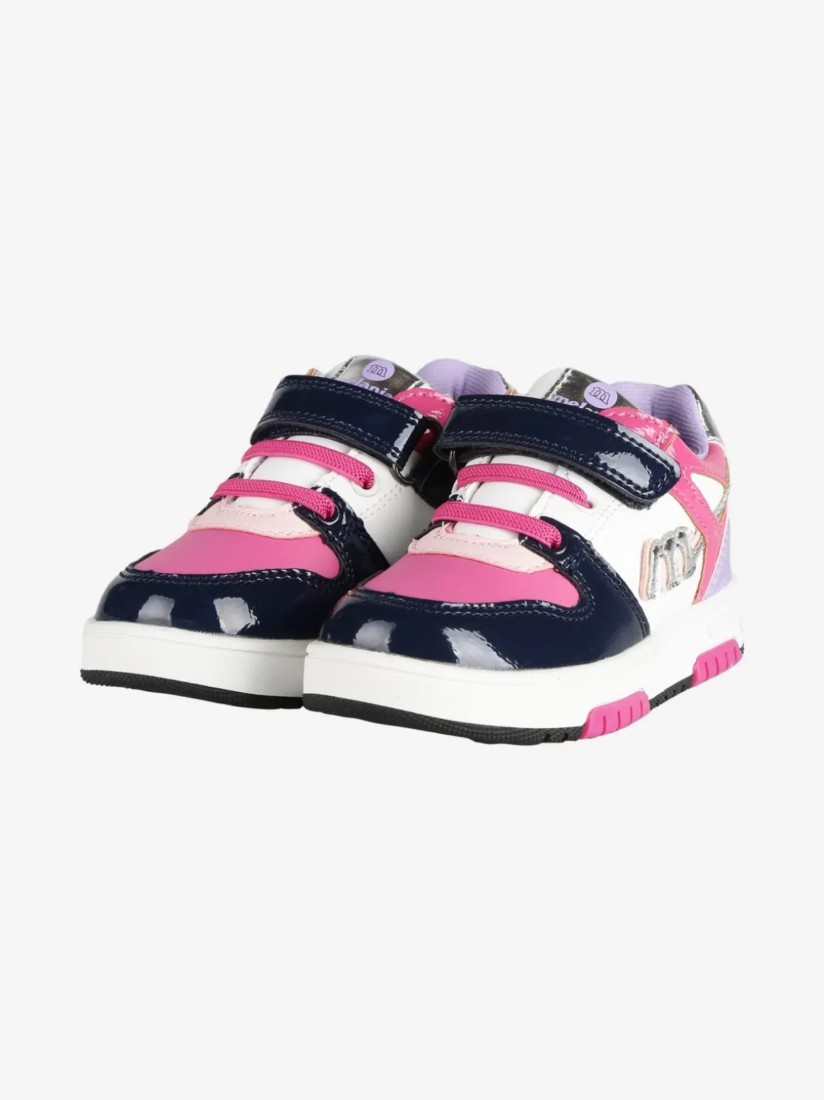 Melania Sneakers bicolor da bambina con strappo