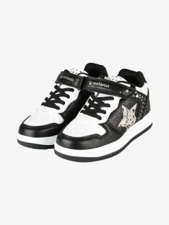 Melania Sneakers da bambina bicolore con cinturino a strappo
