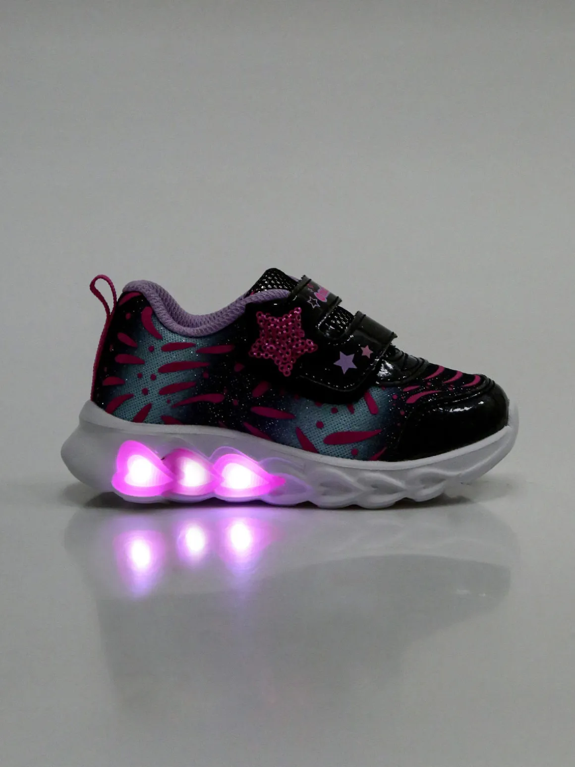 Melania Sneakers da bambina con strappo e luci