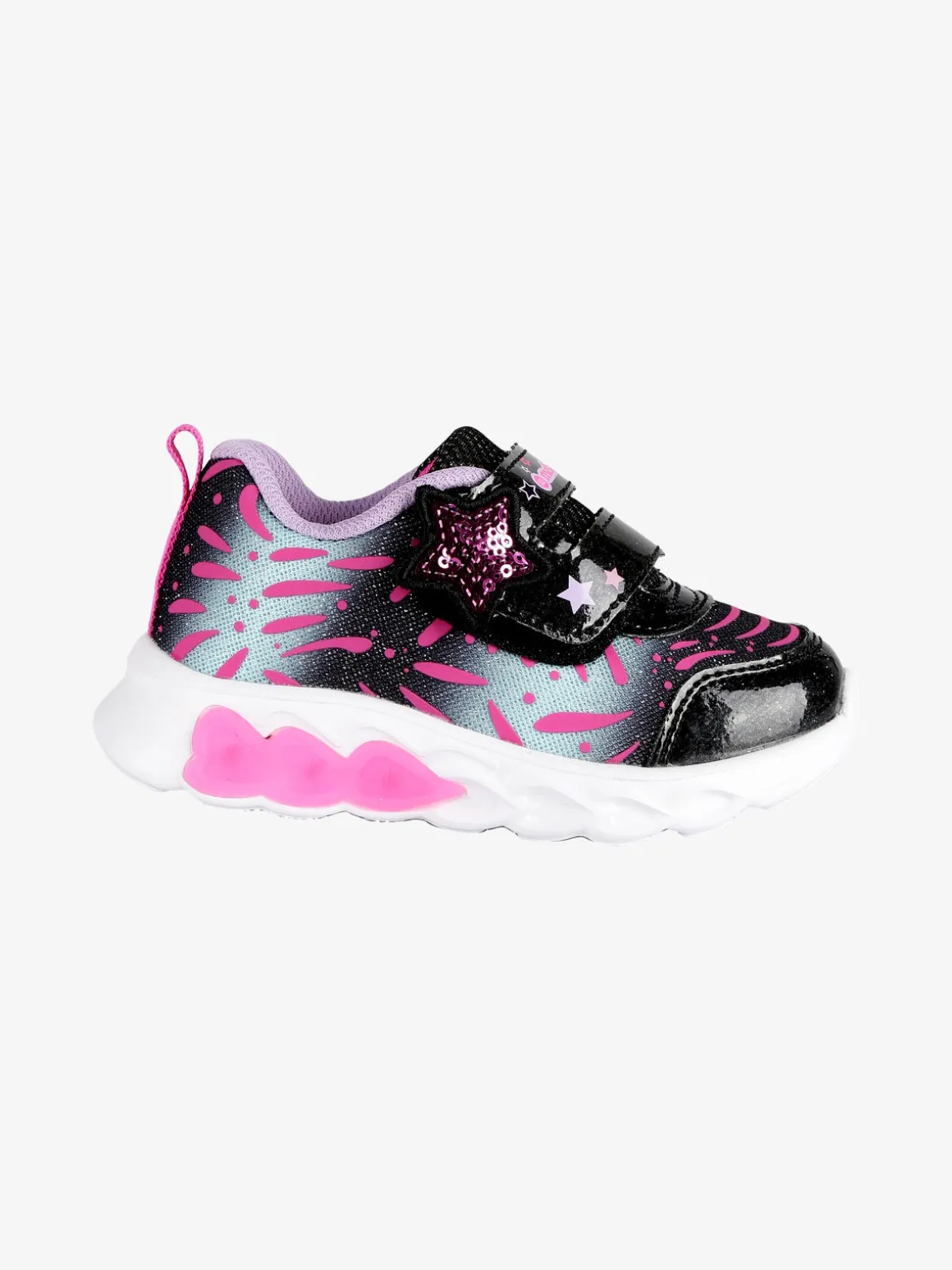 Melania Sneakers da bambina con strappo e luci