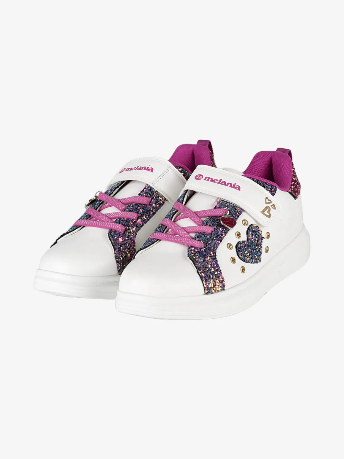 Melania Sneakers da ragazza con cinturino a strappo