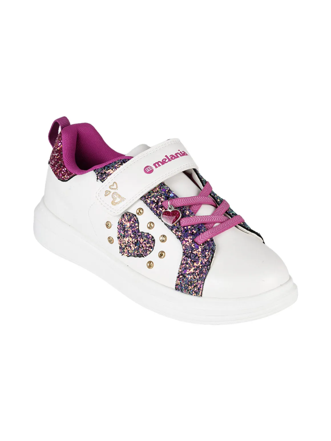 Melania Sneakers da ragazza con cinturino a strappo