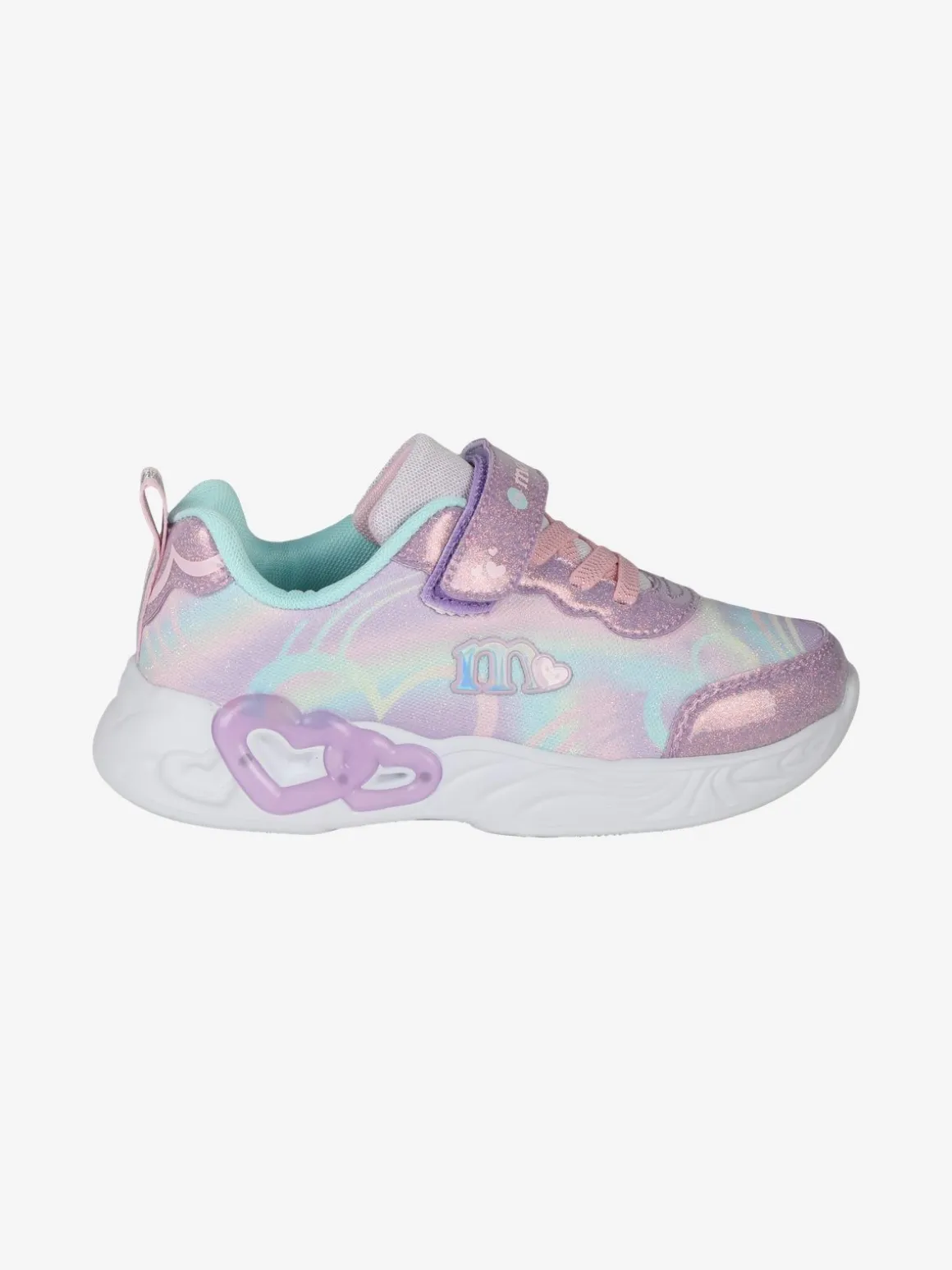 Melania Sneakers da ragazza con luci a cuore