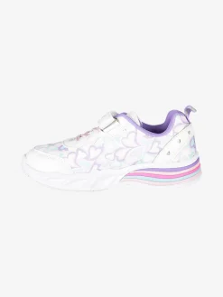 Melania Sneakers da ragazza con luci e cinturino a strappo