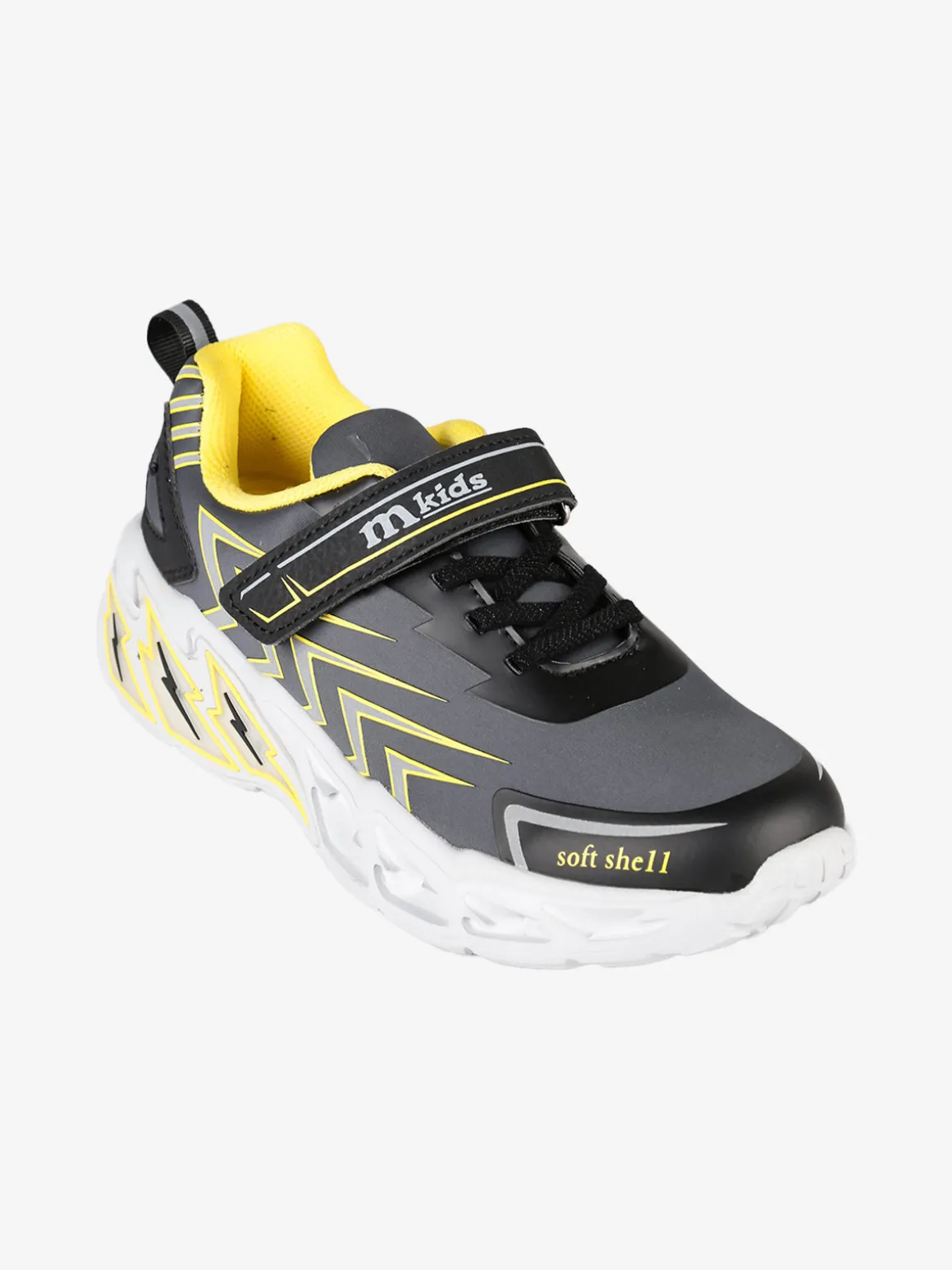 Melania Sneakers da ragazzo con luci e cinturino a strappo