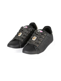 Melania Sneakers gioiello da bambina con lacci e zip