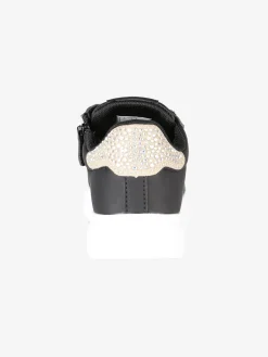 Melania Sneakers gioiello da bambina con lacci e zip
