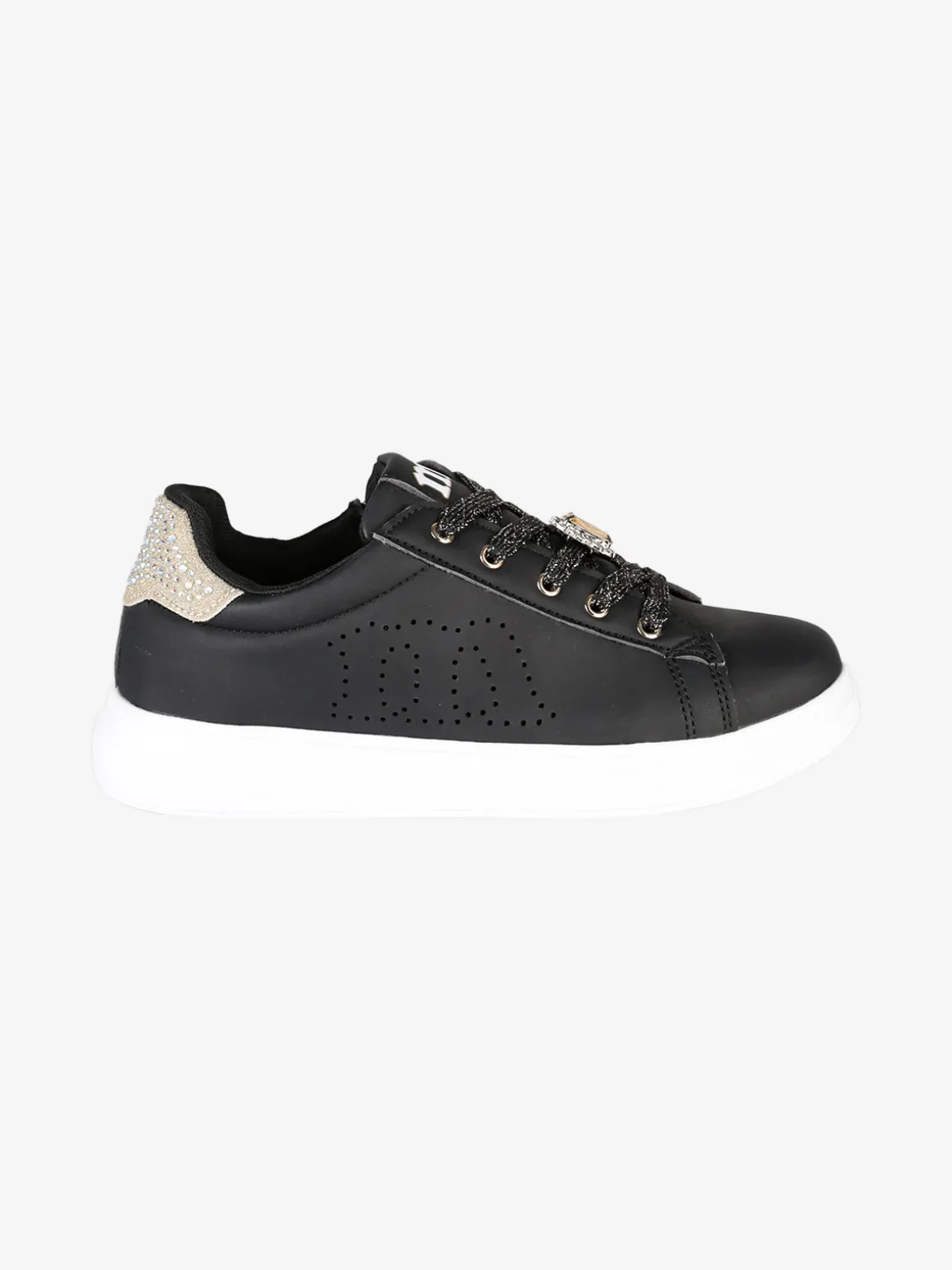 Melania Sneakers gioiello da ragazza con lacci e zip