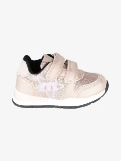Melania Sneakers glitter da bambina con strappi