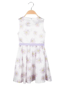 Melany Rose Abito elegante smanicato da bambina stampa fiori