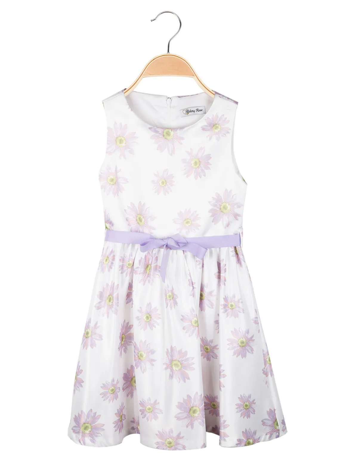 Melany Rose Abito elegante smanicato da bambina stampa fiori