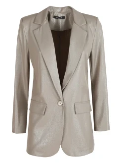 Melitea Blazer donna oversize monobottone