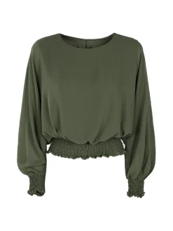 Melitea Blusa donna in voilè con maniche a pipistrello