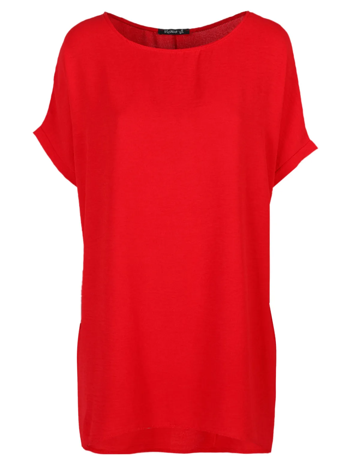 Melitea Maxi blusa donna a maniche corte