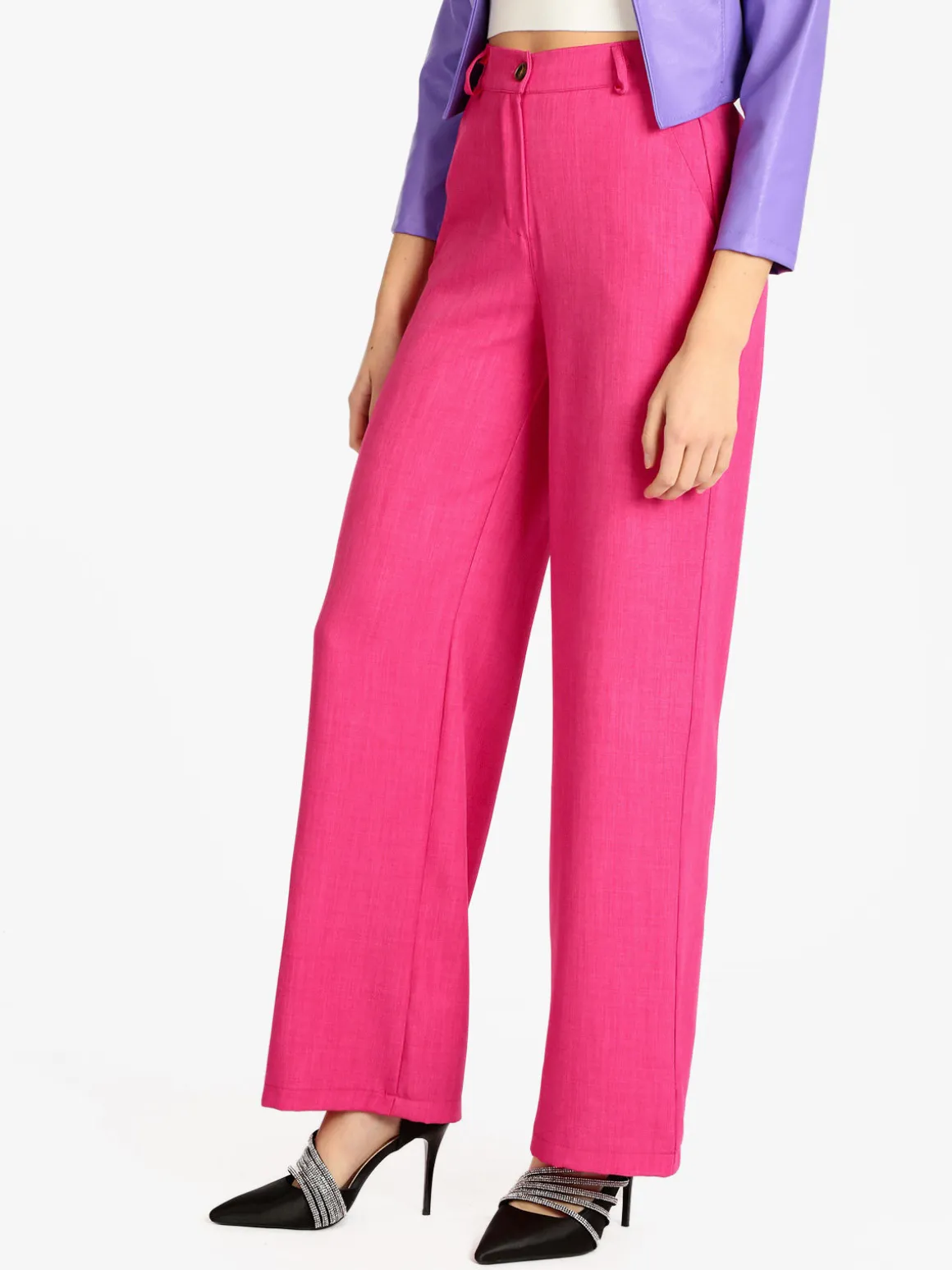 Melitea Pantaloni donna a gamba larga