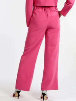 Melitea Pantaloni donna eleganti a gamba larga