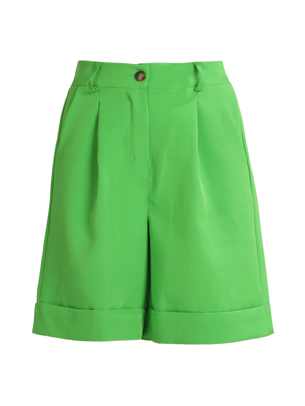Melitea Shorts donna a vita alta con risvolto