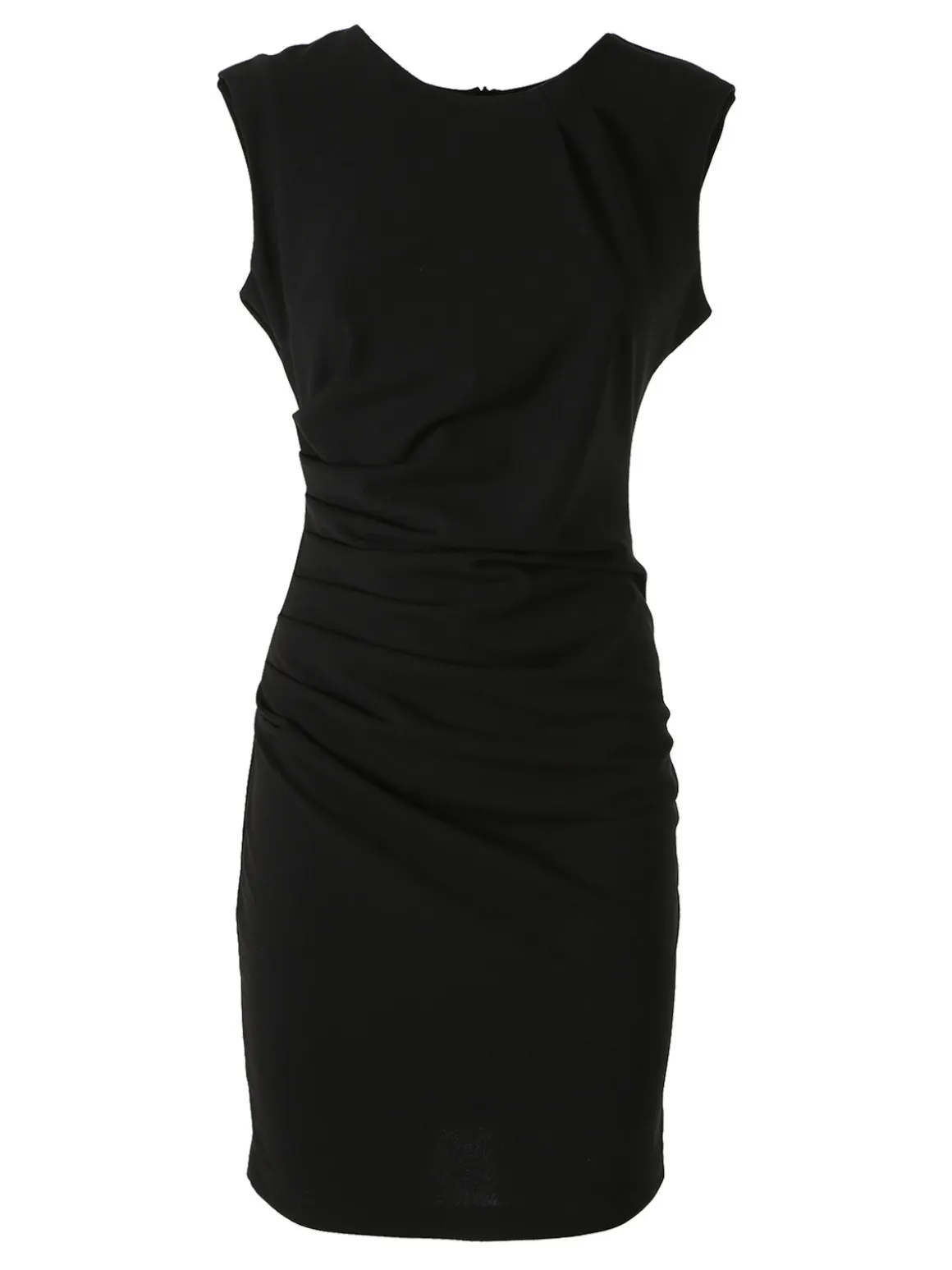 Melitea Vestito smanicato da donna a tubino - nero