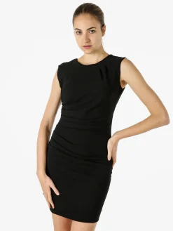 Melitea Vestito smanicato da donna a tubino - nero