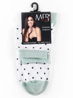 Meri Calze corte donna a pois