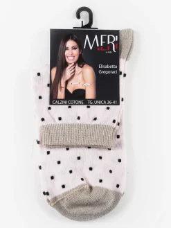 Meri Calze corte donna a pois