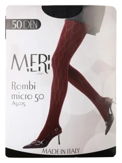 Meri Collant donna a rombi micro 50 denari - nero