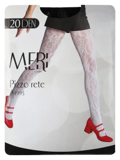 Meri Collant donna 20 denari in pizzo a rete