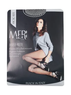 Meri Collant microrete da donna - nero