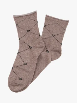 Meritex Calze corte donna in caldo cotone - taupe