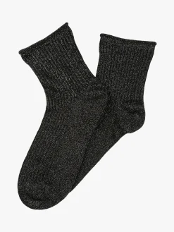Meritex Calze corte lurex da donna - bordeaux