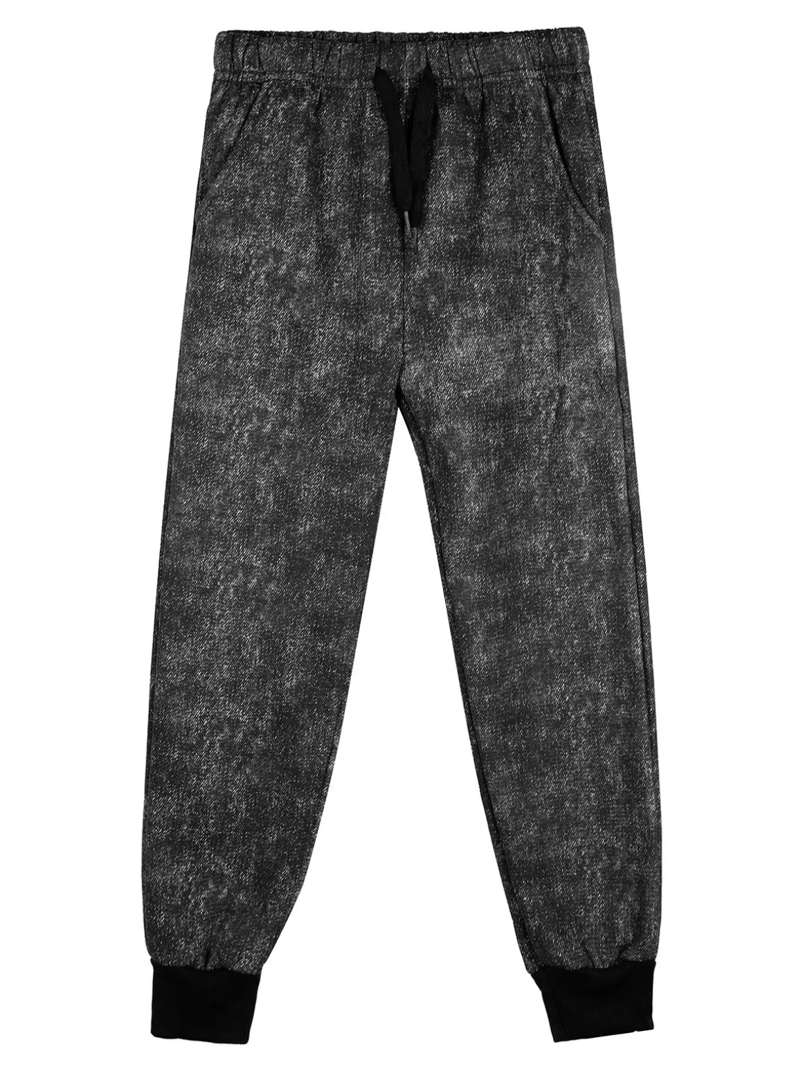 Mg Fashion Studio Completo tuta 3 pezzi da ragazzo con cappuccio e zip - nero