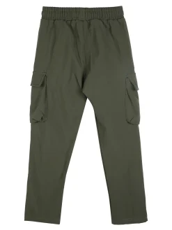 Mg Fashion Studio Pantaloni da ragazzo cargo con interno in pile - militare