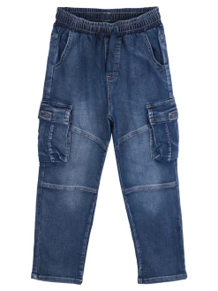 Mg Jeans da bambino con tasconi laterali e coulisse in vita