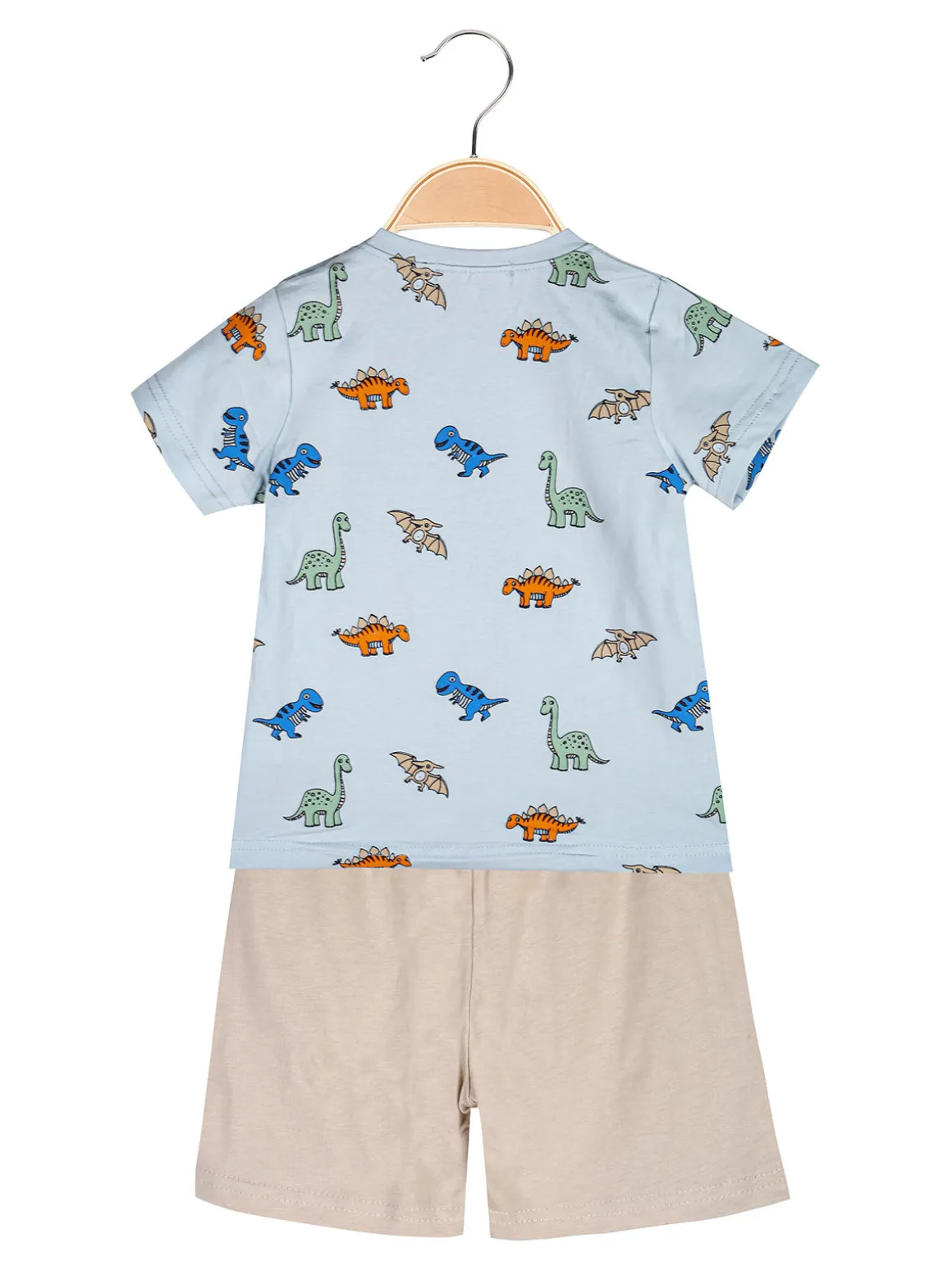 Mg Kids Completo corto da neonato con t-shirt dinosauri e bermuda