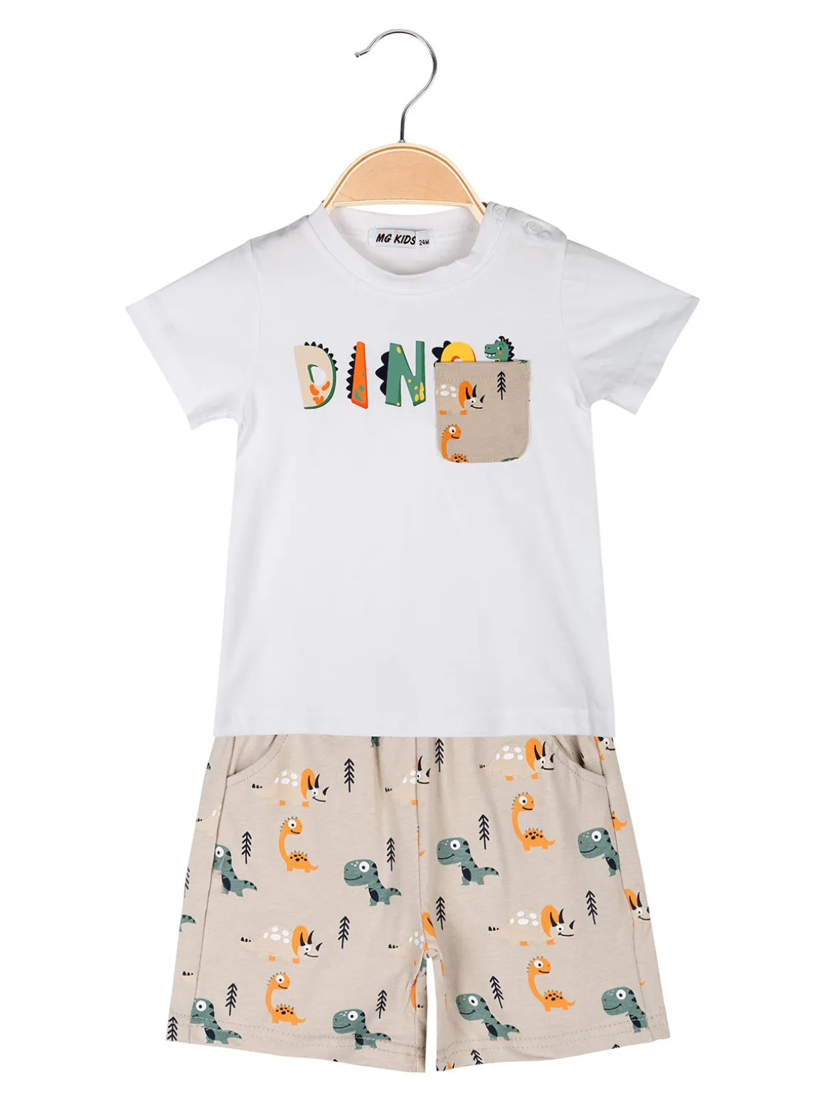Mg Kids Completo corto da neonato 2 pezzi con t-shirt e bermuda