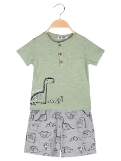 Mg Kids Completo corto da neonato 2 pezzi con t-shirt e bermuda in cotone
