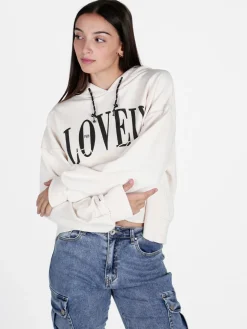Miho'S Felpa donna oversize con cappuccio