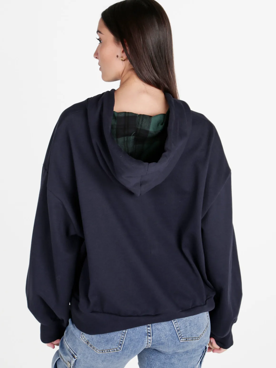 Miho'S Felpa donna oversize con cappuccio