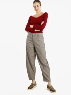 Miho'S Pantaloni a fantasia da donna gamba larga