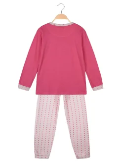 Milk And Honey Pigiama lungo in cotone con stelle